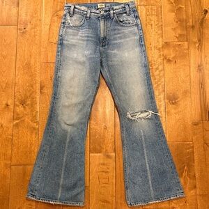 Citizens Of Humanity Light Blue Distressed Amelia Vintage Flare Jeans size 26